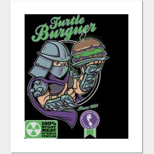 TURTLE BURGUER Posters and Art